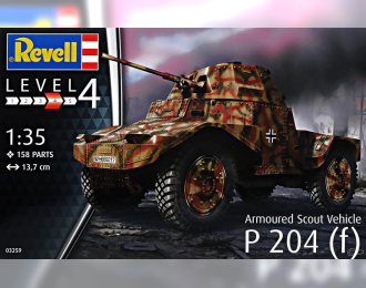 Сборная модель Немецкий разведывательный автомобиль Armoured Scout Vehicle P 204 (f)