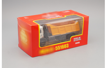 Минский 551603 самосвал (1995), бело-желтый