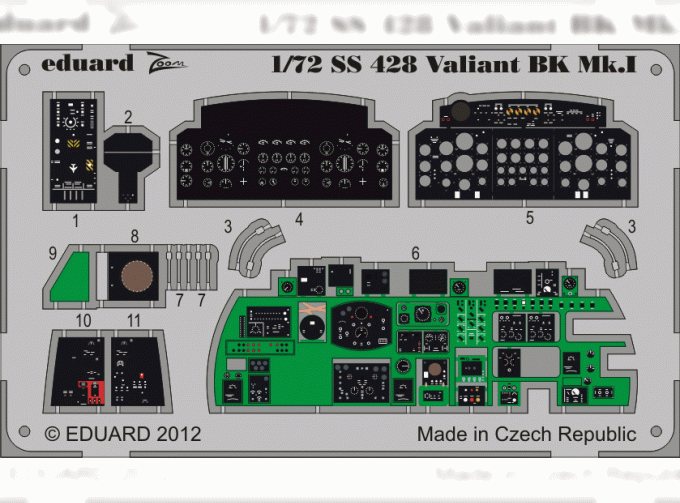 Цветное фототравление для Valiant BK. MK. I interior S. A.