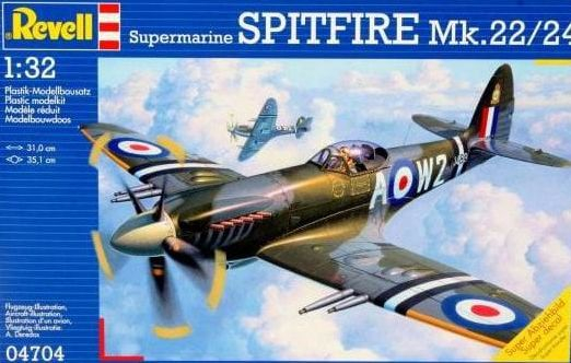 Сборная модель Британский истребитель Supermarine Spitfire Mk.22/24