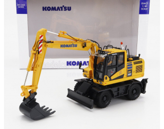 KOMATSU Pw180 Escavatore Gommato - Tractor Excavator, Yellow Black