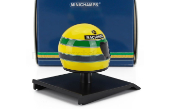 BELL HELMET F1 Casco Helmet Ayrton Senna Lotus 99t Honda 99t №12 Season (1987), Yellow Green