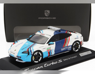 PORSCHE Taycan Turbo S (2019) Safety Car Formula-e (2023), White Blue