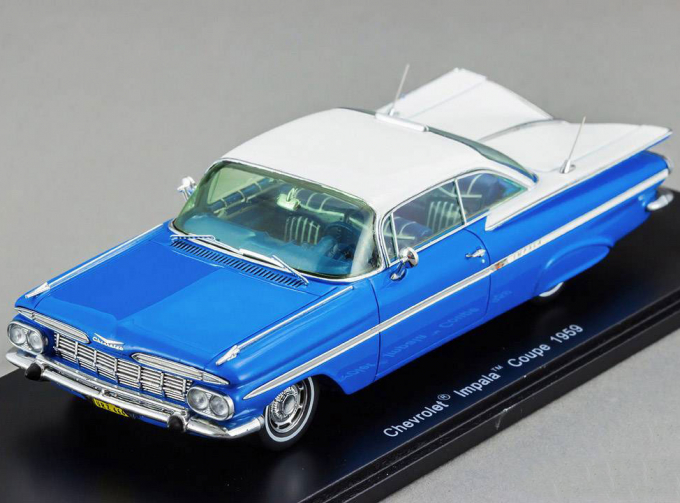 CHEVROLET Impala Coupe (1959), blue / white