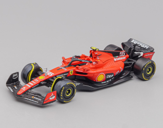 FERRARI F1 Sf-23 Team Scuderia Ferrari №55 Season (2023) Carlos Sainz, Red Black