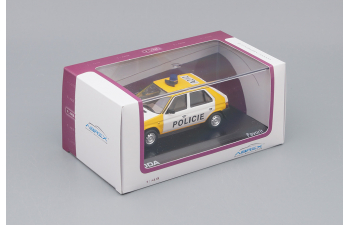 SKODA Favorit Police (1990), yellow / white