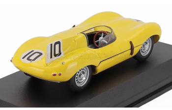 JAGUAR D-type 3.4l Team Ecurie Francorchamps №10 3rd 24h Le Mans (1955) Jacques Swaters - Johnny Claes, Yellow