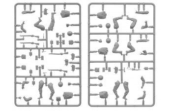 Сборная модель фигурки британские солдаты на танке/ Soldier Military British Tank Riders