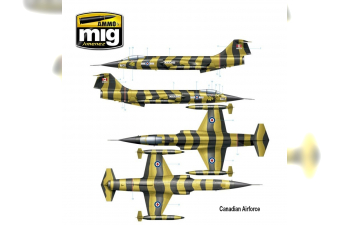 Сборная модель американский истребитель F-104G Starfighter - Испанская, канадская, итальянская, греческая, норвежская, турецкая версии