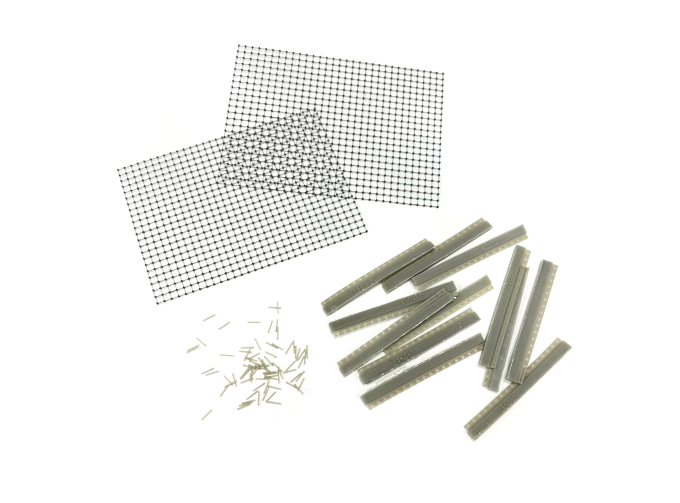 Противодроновая защитная сетка с креплениями для БТТ, размер 100х70мм