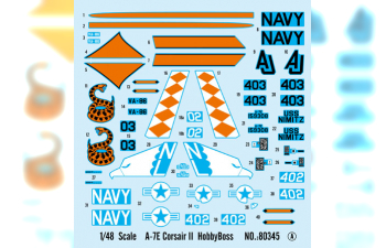 Сборная модель Самолет A-7E Сorsair II
