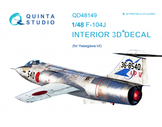 3D Декаль интерьера кабины F-104J (для модели Hasegawa)