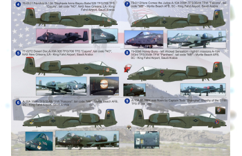 NEW A-10 Thunderbolt II Part 1 Wet decal