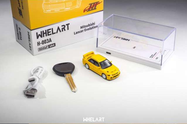 Mitsubishi EVO 3 Light-up, yellow (Light-up)