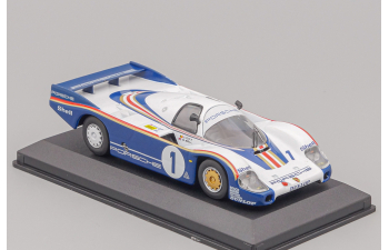 PORSCHE 956lh 2.6l F6 Twin Turbo Team Rothmans Porsche System №1 Winner 24h Le Mans (1982) Jacky Ickx - Derek Bell, white / blue