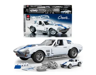 Сборная модель CHEVROLET Grand Sport (1964) -918 Pcs + Corvette Grand Sport 1/64 Scale, White Blue