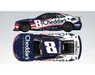 Chevrolet Camaro #8 Kyle Busch *Cheddar`s Salutes*, blue/red/white 2025