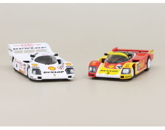 PORSCHE 962C №18 Shell Combo Le Mans (1988) + PORSCHE 962C №17 Dunlop Supercup H.J. Stuck (1987)