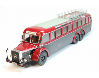 MERCEDES-BENZ O10000 bus, dark red / black