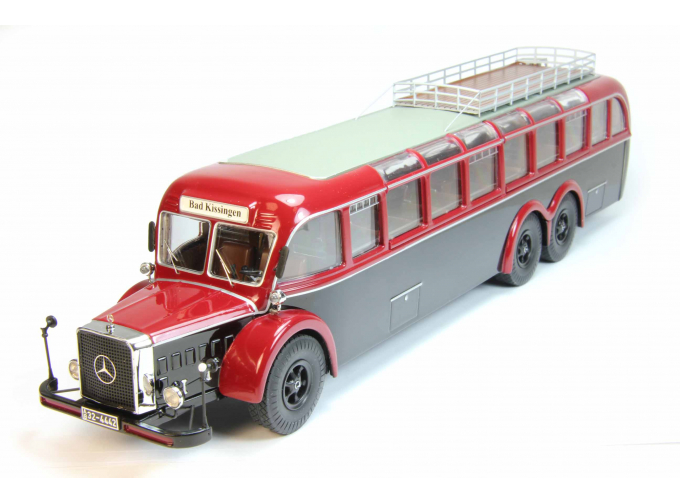 MERCEDES-BENZ O10000 bus, dark red / black