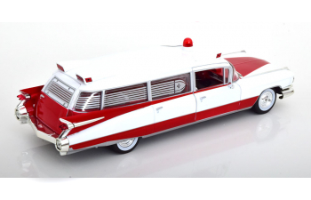 CADILLAC Eldorado Ambulance (1959), white red