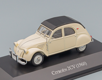 CITROEN 2cv Closed Roof (1960), White Black