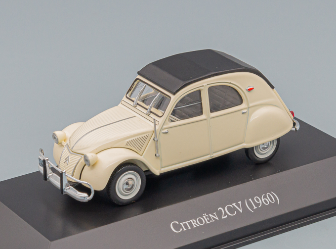 CITROEN 2cv Closed Roof (1960), White Black