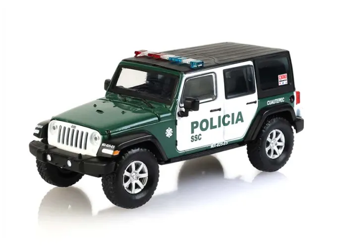 JEEP Wrangler Unlimited Rubicon, Mexico City Police *Hot Pursuit* (2019), white / green