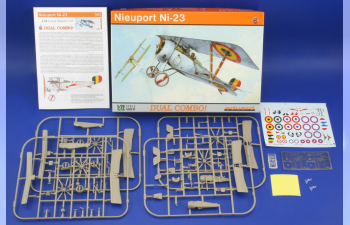 Сборная модель Самолет-биплан Nieuport Ni-23 (две модели в одной коробке)