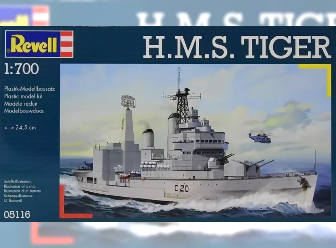 Сборная модель Британский крейсер HMS Tiger