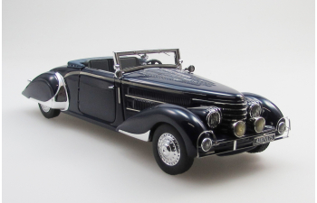 DELAGE D8-85 cabriolet by Chapron top down (1935), black