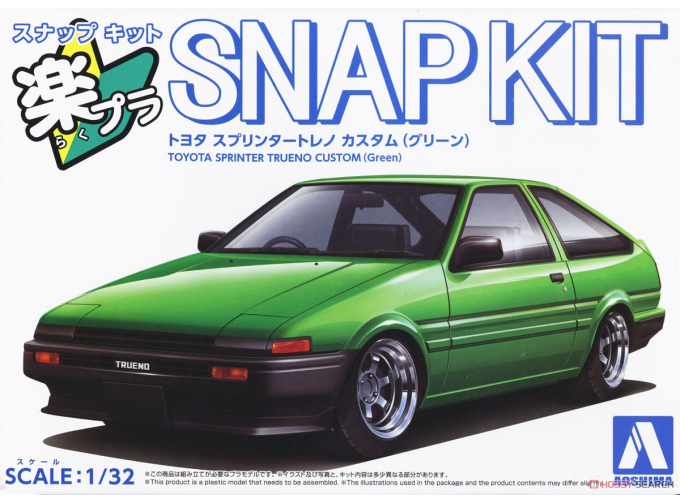 Сборная модель Toyota Sprinter Trueno Custom, Green