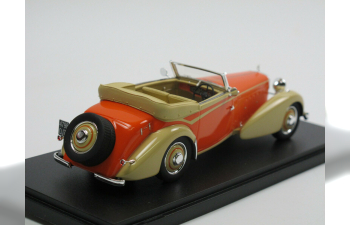 Hispano-Suiza J12 Cabriolet by VanVooren 1934, open roof (orange / beige)