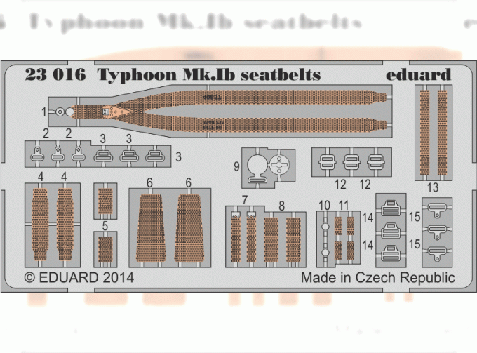 Фототравление для Typhoon Mk. Ib seatbelts