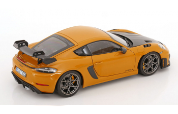 PORSCHE Cayman GT4 RS Weissach Package (2023), ochre-yellow grey