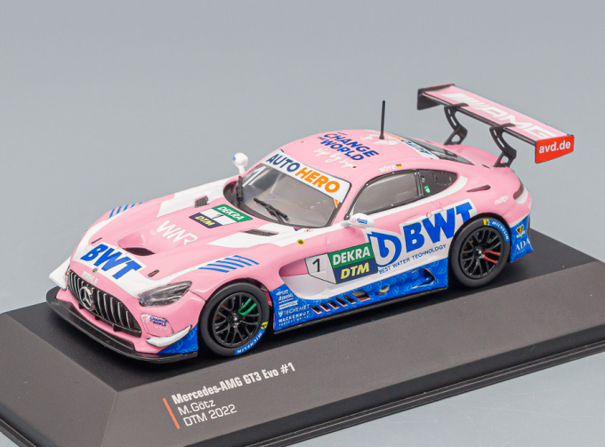 MERCEDES-BENZ Gt3 Amg Team Winward Racing №1 Dtm Season (2022) M.Gotz, Pink White Light Blue