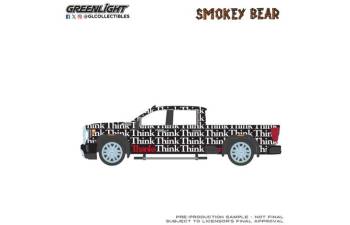 GMC Sierra 2500 HD SLE, Think, Think, Thanks *Smokey Bear Series 5* (2023), black / white