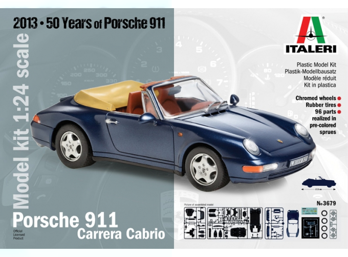 Сборная модель PORSCHE 911 Carrera Cabrio