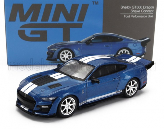 FORD Mustang Shelby Gt500 Dragon Snake Concept Coupe (2021), Blue White