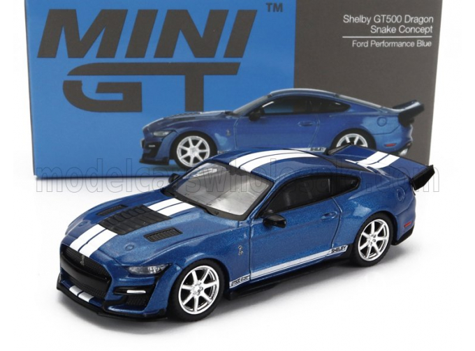 FORD Mustang Shelby Gt500 Dragon Snake Concept Coupe (2021), Blue White