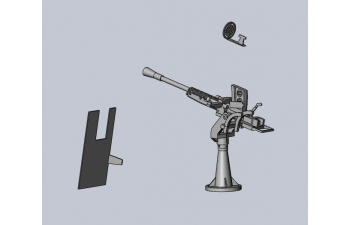 Сборная модель Зенитное орудие IJN Тип 96 25 мм (одноствольный)
