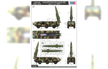 Сборная модель Российская БРПЛ 9К79 "Точка" (SS-21 "Скарабей")