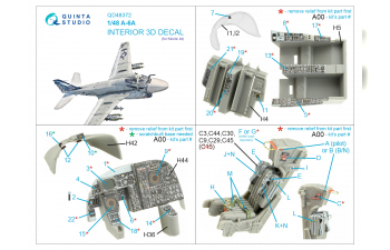 3D Декаль интерьера кабины A-6A (Kinetic)