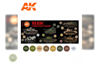 Набор красок "Камуфляжные цвета MERDC" (MERDC CAMOUFLAGE COLORS)