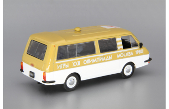РАФ 2203 Сопровождение Олимпийского огня, Автомобиль на службе 33, бело-золотистый