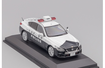 NISSAN Skyline GT (V37) 2020 Hokkaido Police Vehicle (625), white / black