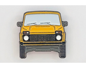 Значок "ВАЗ 2121", желтый