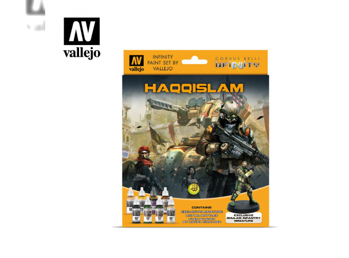 Набор Model Color "IINFINITY HAQQISLAM EXCLUSIVE MINIATURE" 8 цвх17 мл, фигурка