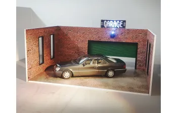 Диорама кирпичный гараж