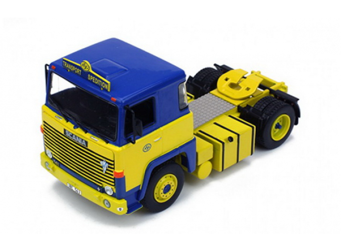 SCANIA LBT141 "ASG" (1976), yellow / blue